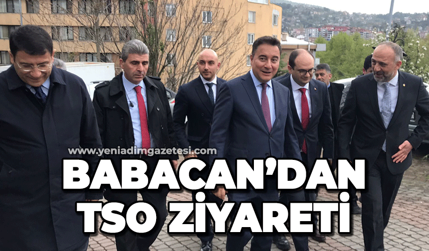 Ali Babacan Zonguldak TSO'yu ziyaret etti