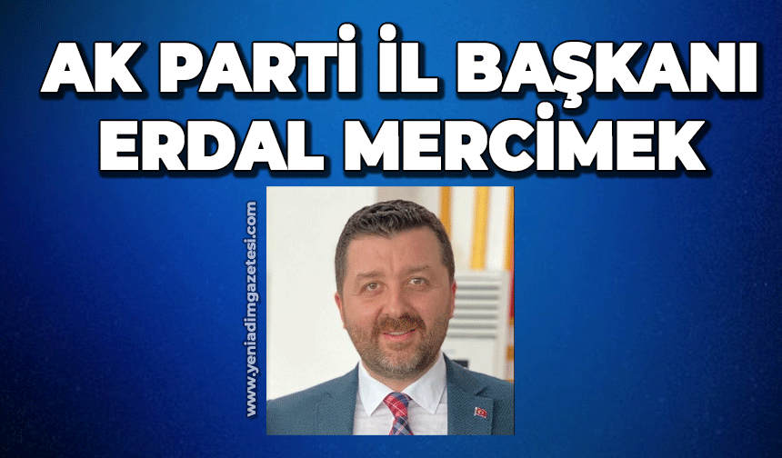 AK Parti İl Başkanlığı'na Erdal Mercimek vekalet edecek