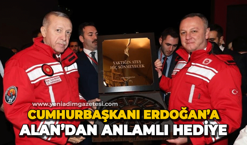 Ömer Selim Alan'dan Cumhurbaşkanı Erdoğan'a hediye