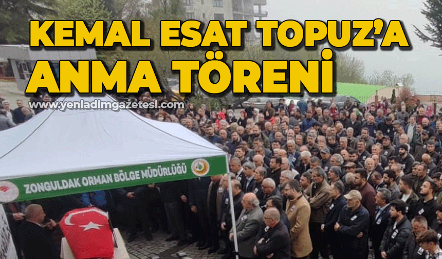 Kemal Esat Topuz için anma müdürlük önünde töreni