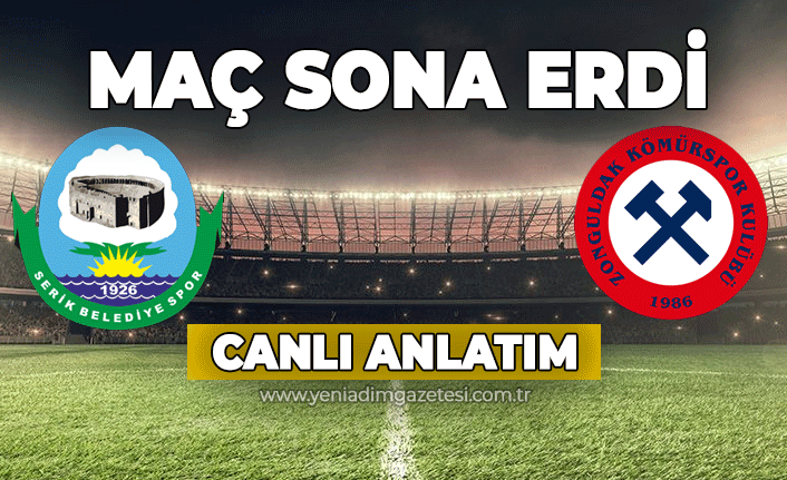 Serik Belediyespor - Zonguldak Kömürspor maçı başladı (CANLI ANLATIM)