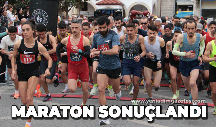 Zonguldak'ta heyecanlı maraton sonuçlandı