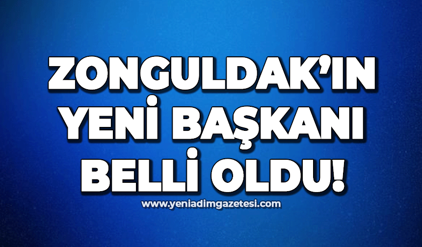 Zonguldak Kent Konseyi Başkanı belli oldu!