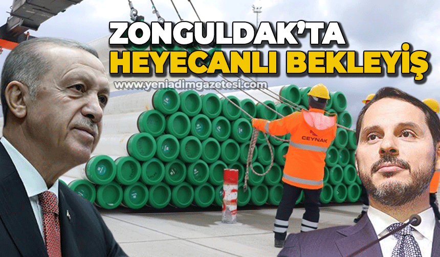 Zonguldak'ta Karadeniz doğal gazı için heyecanlı bekleyiş