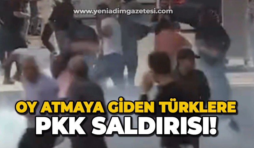 Oy kullanmaya giden Türk vatandaşlara PKK saldırısı!