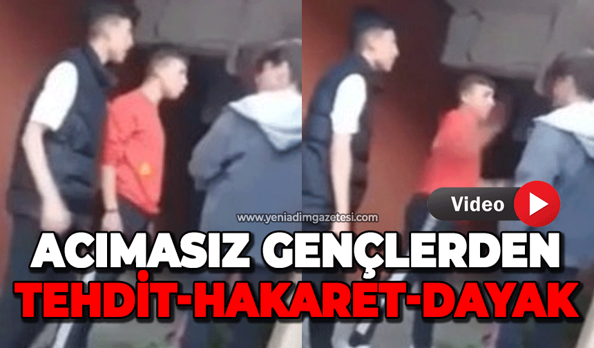 Zonguldak'ta iki acımasız liseli genç akranını sıkıştırıp darp etti!