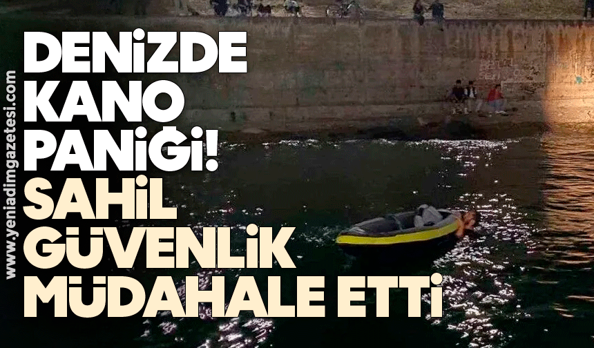 Denizde kano paniği! Sahil Güvenlik müdahale etti