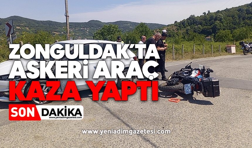 Zonguldak'ta askeri araç kaza yaptı