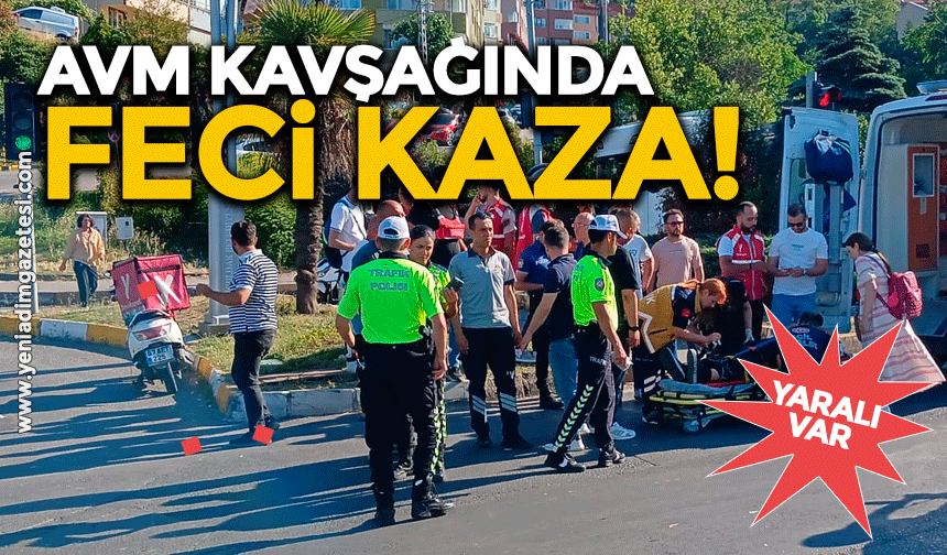 AVM kavşağında feci kaza