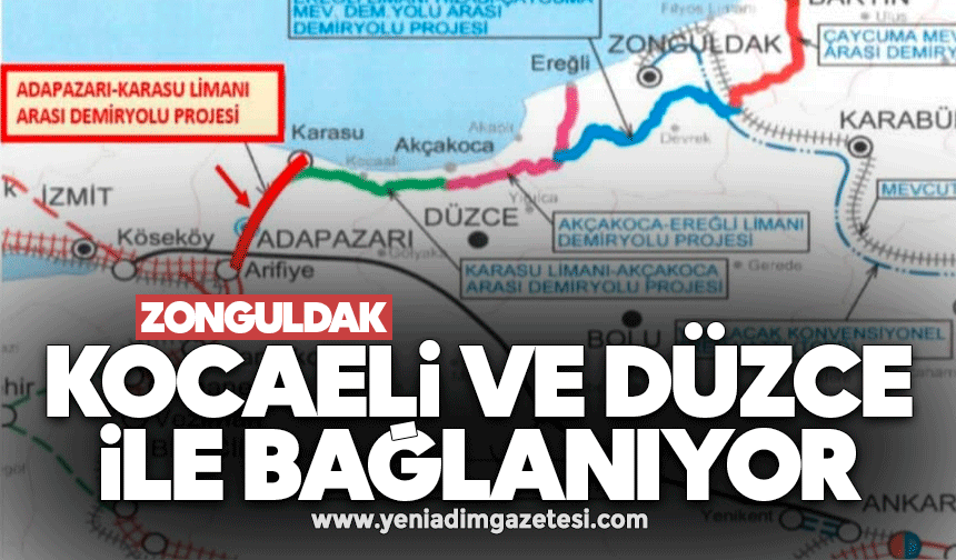 Zonguldak, Kocaeli ve Düzce ile bağlanıyor