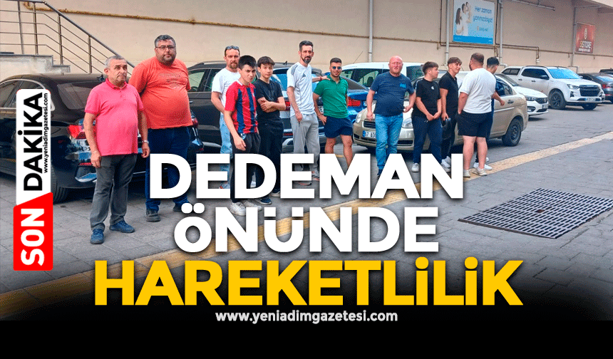 Dedeman önünde hareketlilik