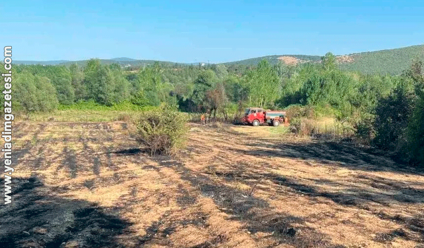Ormanlık alanda çıkan yangın söndürüldü