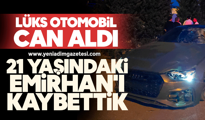 Lüks otomobil can aldı: 21 yaşındaki Emirhan'ı kaybettik