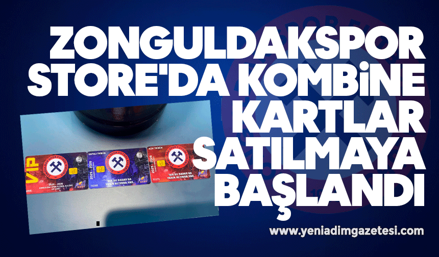 Zonguldakspor Store'da kombine kartlar satılmaya başlandı