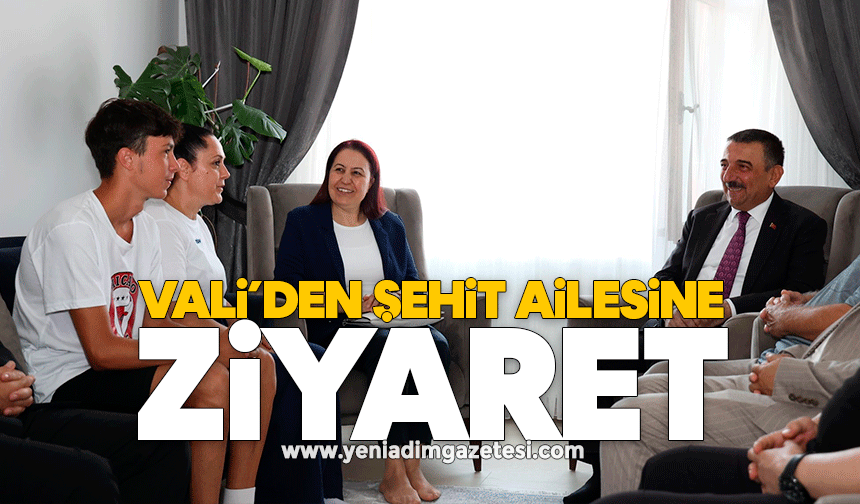 Vali Hacıbektaşoğlu’ndan şehit ailesine ziyaret