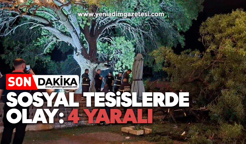Sosyal tesislerde olay: 4 yaralı