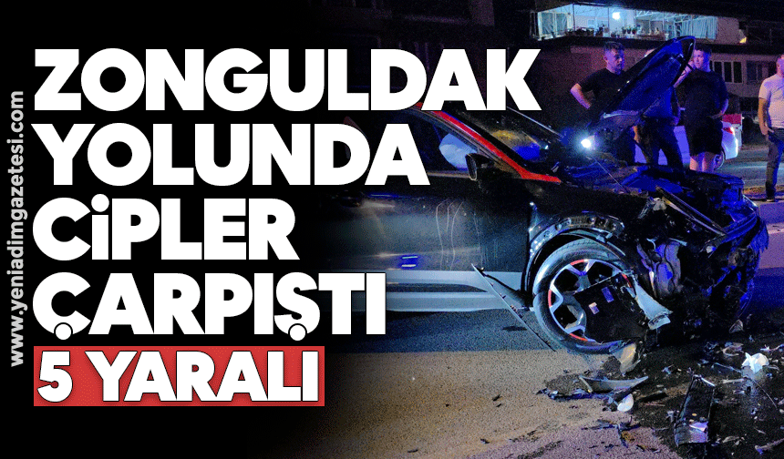 Zonguldak yolunda cipler çarpıştı: 5 yaralı