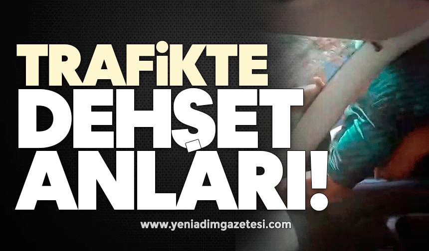 Trafikte dehşet saçtılar: Yol verme tartışması saldırıya dönüştü