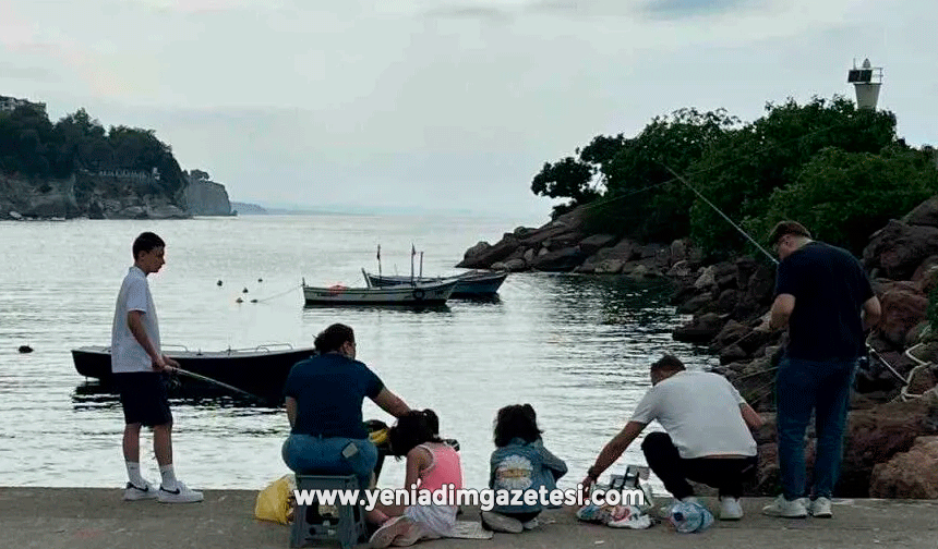 Akçakoca’da olta balıkçılığına yoğun ilgi