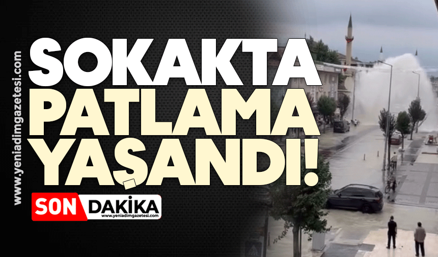 Sokakta patlama yaşandı: Ortalık savaş alanına döndü