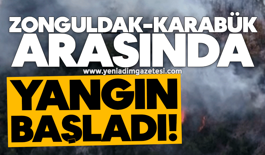 Zonguldak-Karabük arası yanıyor!