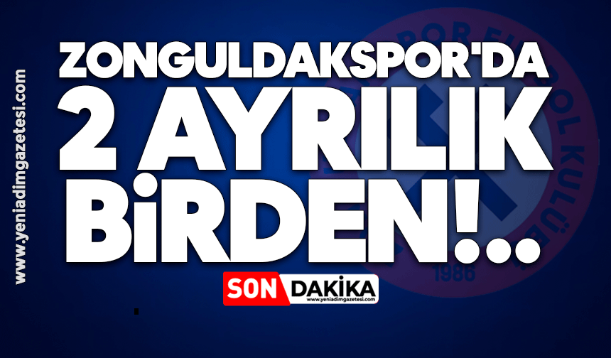 Zonguldakspor'da 2 ayrılık birden