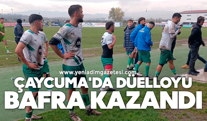 Çaycuma'da düelloyu Bafra kazandı