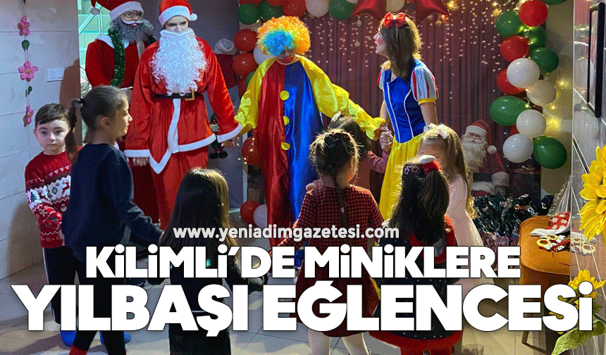 Kilimli’de miniklere yılbaşı eğlencesi
