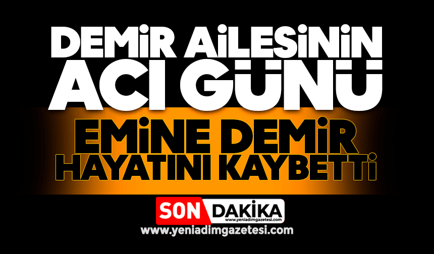 Demir ailesinin acı günü: Emine Demir hayatını kaybetti