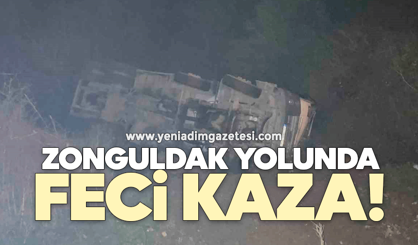 Zonguldak yolunda feci kaza!