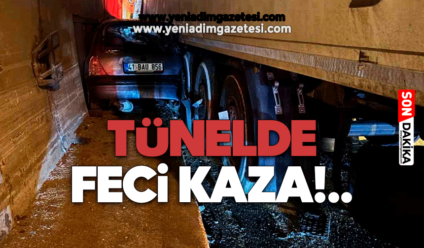 Tünelde feci kaza!