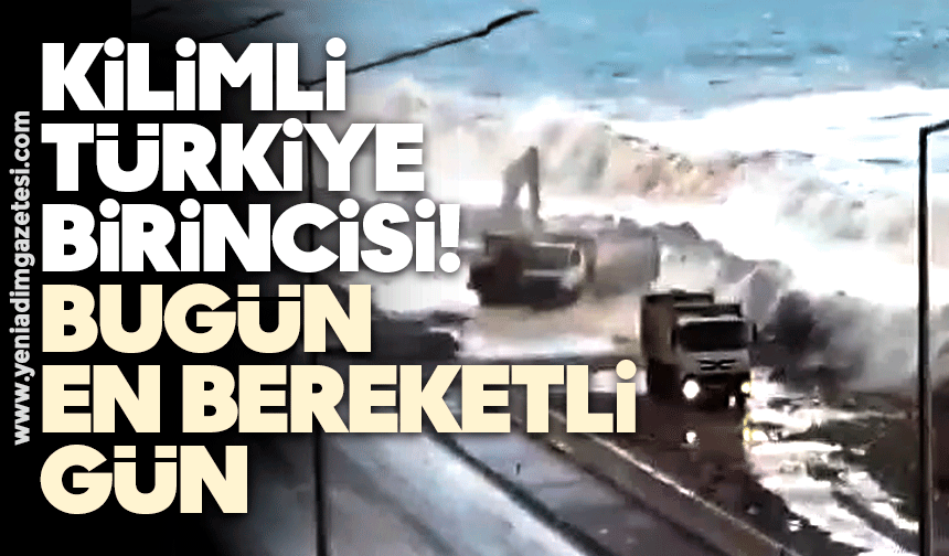 Kilimli Türkiye birincisi! Bugün, en bereketli gün