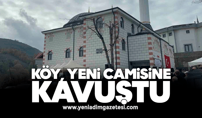 Köy, yeni camisine kavuştu