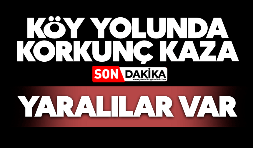Köy yolunda korkunç kaza: Yaralılar var