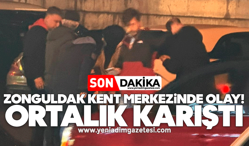 Zonguldak kent merkezinde olay: Ortalık karıştı