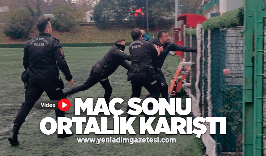 Maç sonu ortalık karıştı