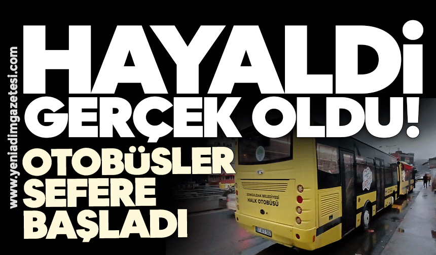 Zonguldak hayırlı olsun: Hayaldi gerçek oldu, otobüsler sefere başladı