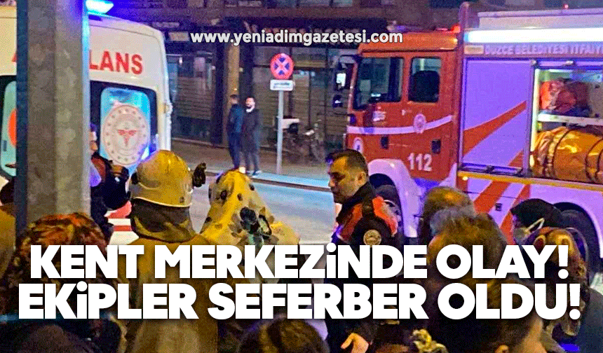 Genç kadın, polis ve itfaiye ekiplerini seferber etti