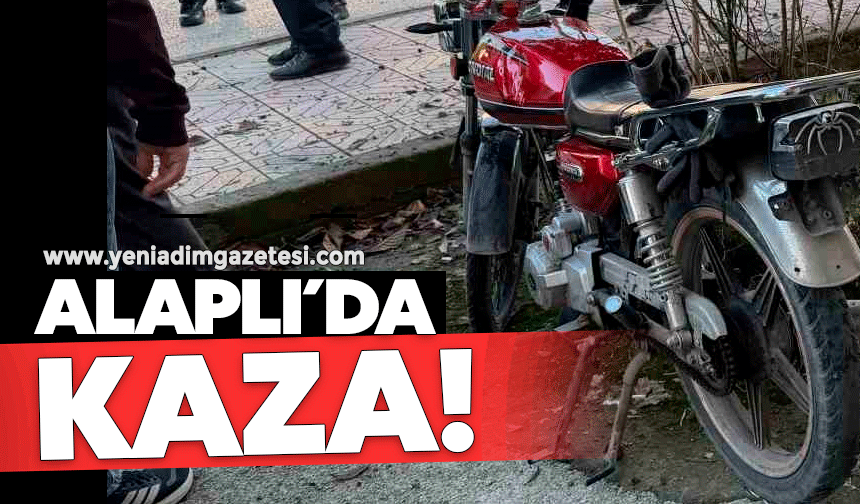 Alaplı'da motosiklet devrildi: 1 yaralı