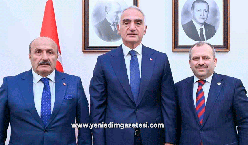 Taşköprü Belediye Başkanı Arslan, Bakan Ersoy'a Pompeipolis Antik Kentini anlattı