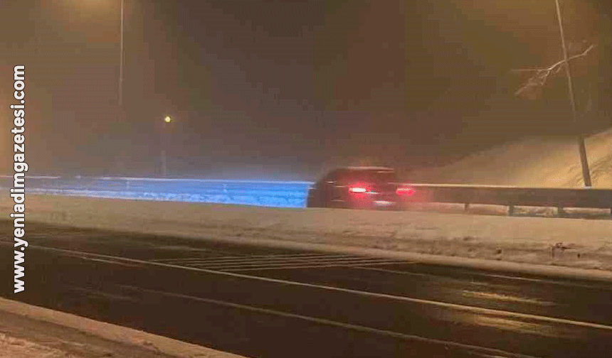 Bolu Dağı geçişinde kar yağışı başladı