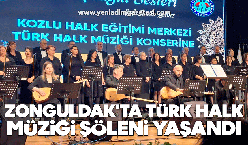 Zonguldak'ta Türk Halk Müziği şöleni yaşandı