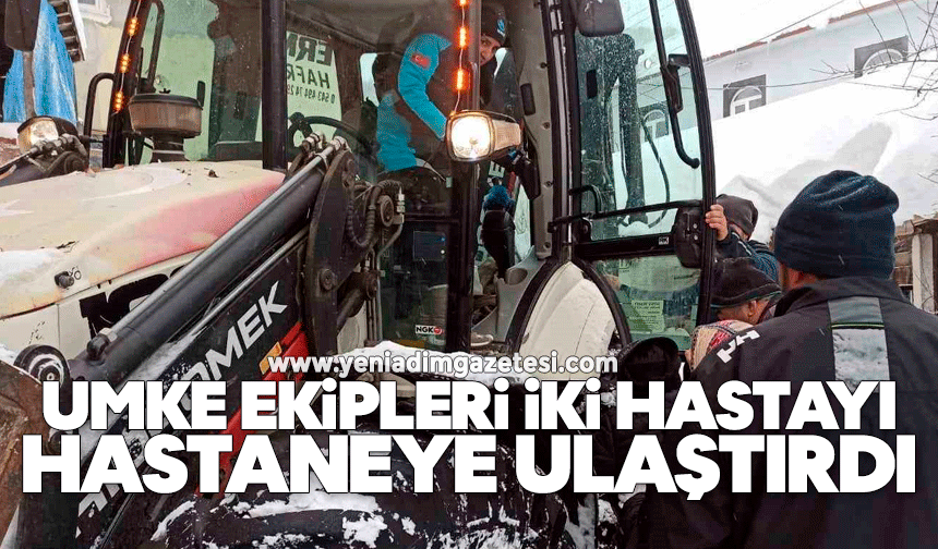 UMKE ekipleri iki hastayı hastaneye ulaştırdı