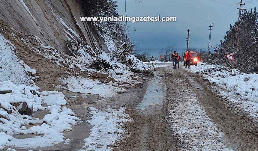 Kastamonu'da iki ayrı noktada heyelan meydana geldi