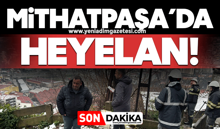 Mithatpaşa'da heyelan!
