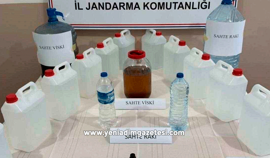 Kastamonu'da sahte içki operasyonu: 4 gözaltı