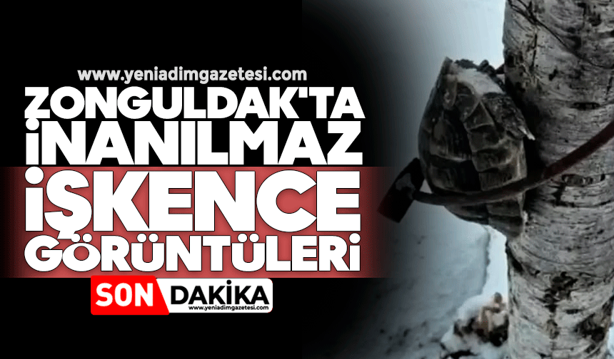 Zonguldak’ta inanılmaz işkence görüntüleri!