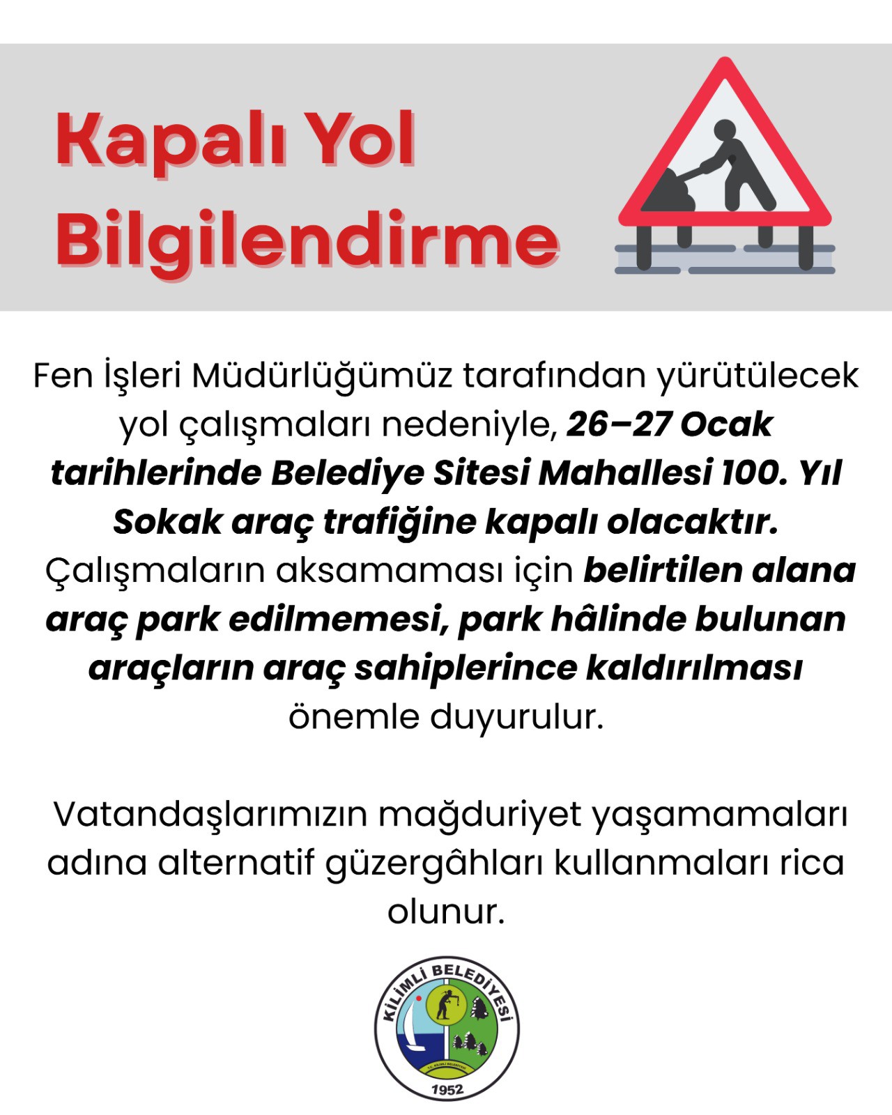 Kapalı Yol 1