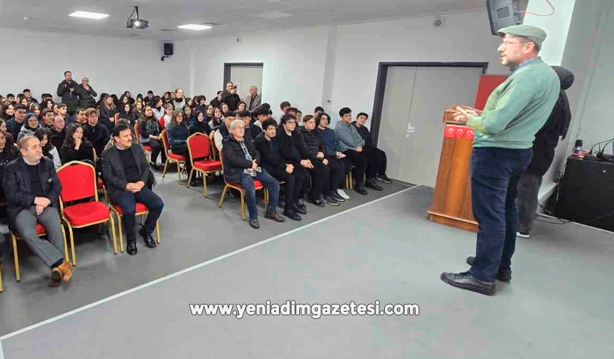 Prof. Dr. Güğercin, yıllar sonra okuluna gelerek tecrübelerini anlattı