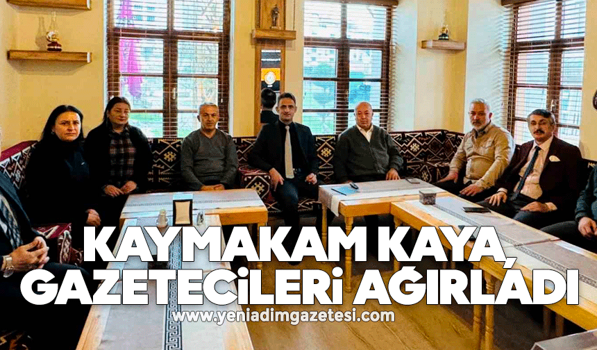 Kaymakam Kaya, gazetecileri ağırladı